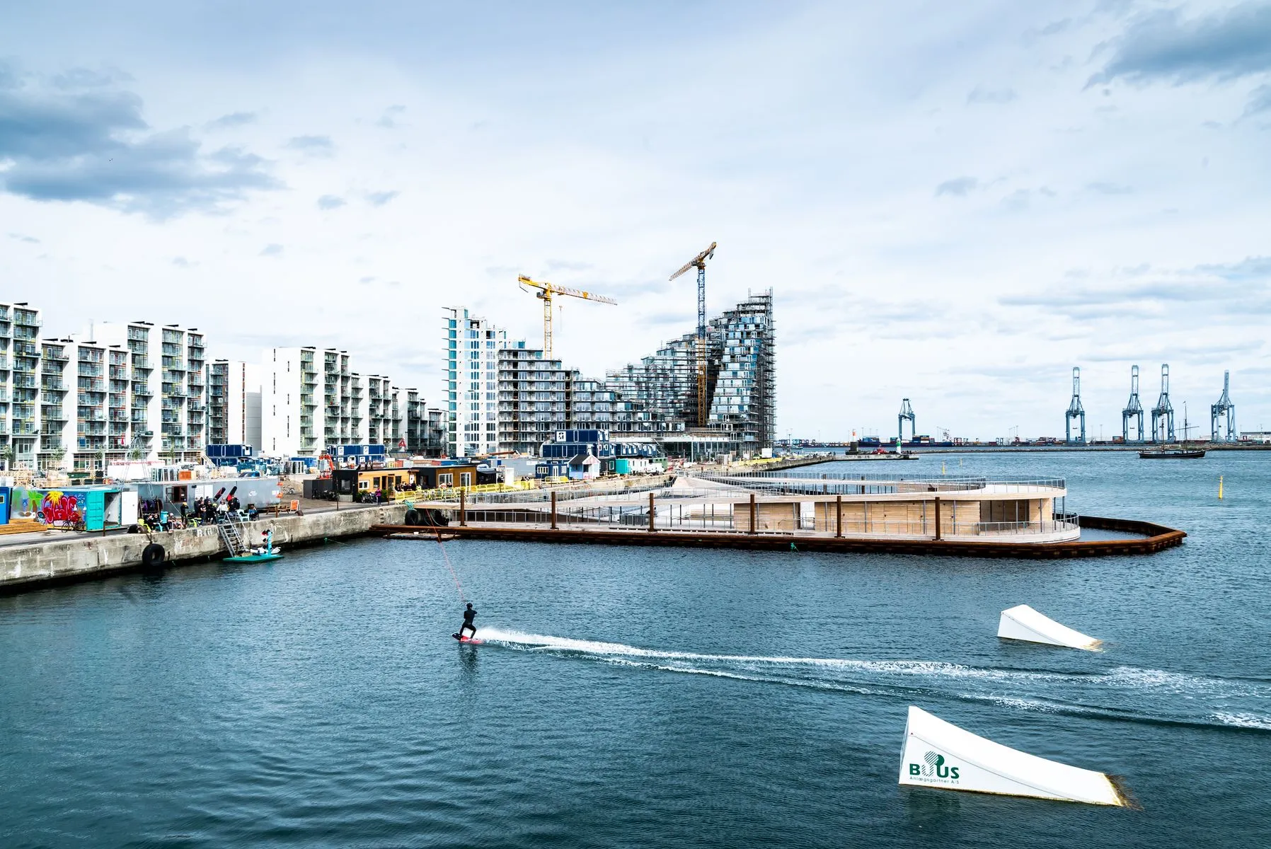 Wakeboarding at Aarhus island!